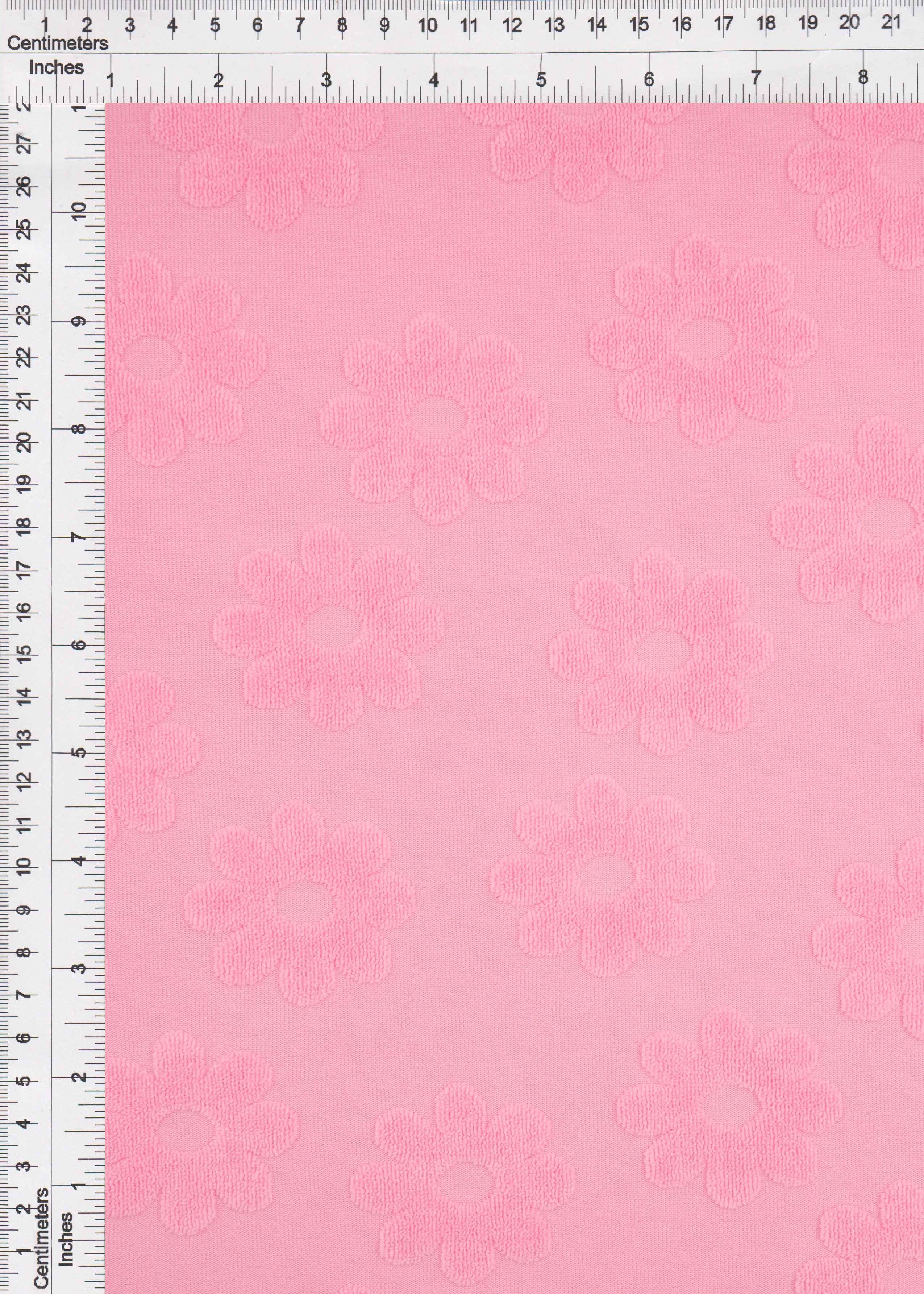JACQ-4480 PINK LT BOTTOMS DAISY FLOWER DRESS GEOMETRIC JACQUARD KNIT LIVERPOOL OUTERWEAR PANTS POLYESTER SKIRTS SOLID SPANDEX STRETCH SWEATER TOPS