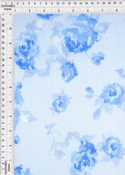 KNT3422-MS11228 BLUE BIKER SHORTS BLOUSE BODYSUIT BOTTOMS CAMI DRESS FLORAL KNIT PANTS POLYESTER PRINT SKIRTS SPANDEX STRETCH TOPS