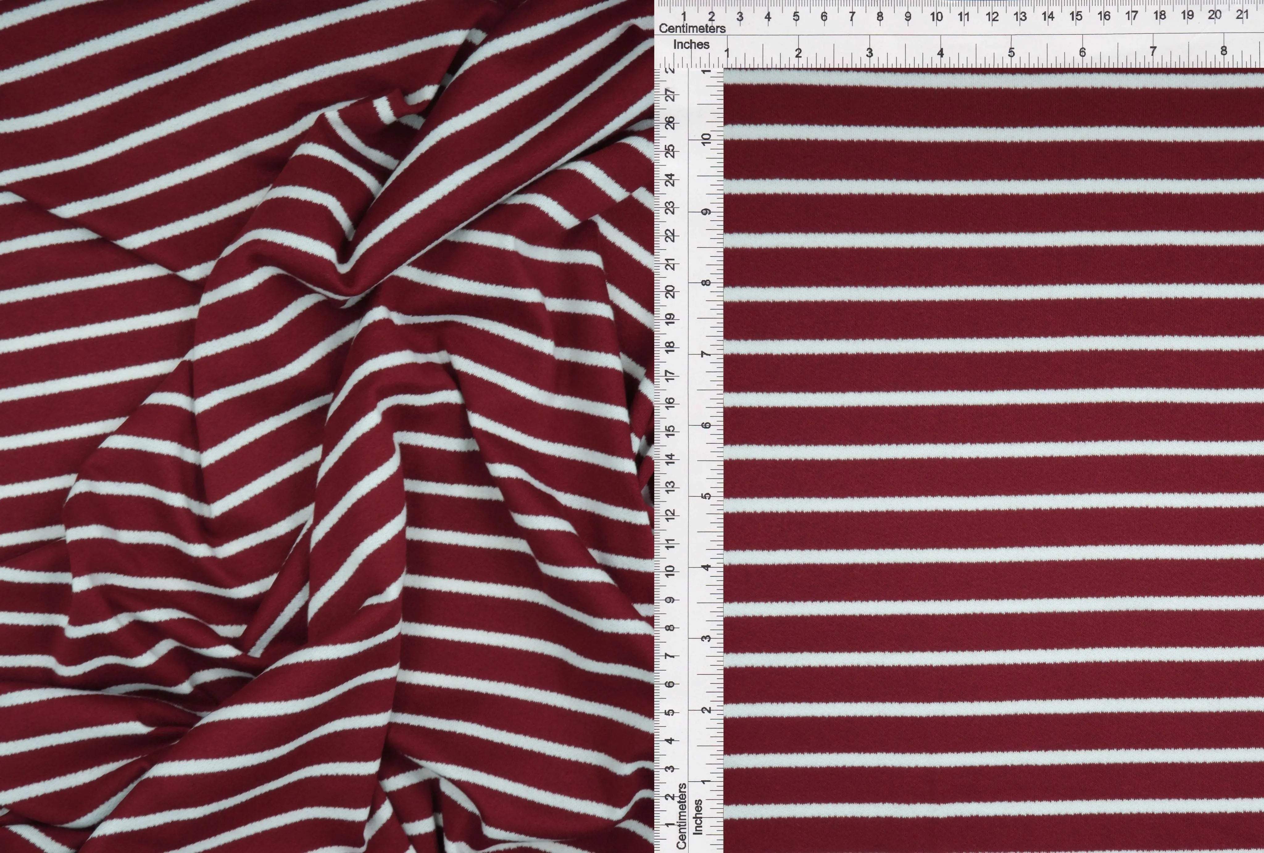 KNT4404 BURGUNDY/IVORY-R ACTIVEWEAR BLOUSE BOTTOMS CAMI CREPE DRESS KNIT OUTERWEAR PANTS POLYESTER RAYON SKIRTS SOLID SPANDEX STRETCH STRIPE TOPS TUNICS VISCOSE