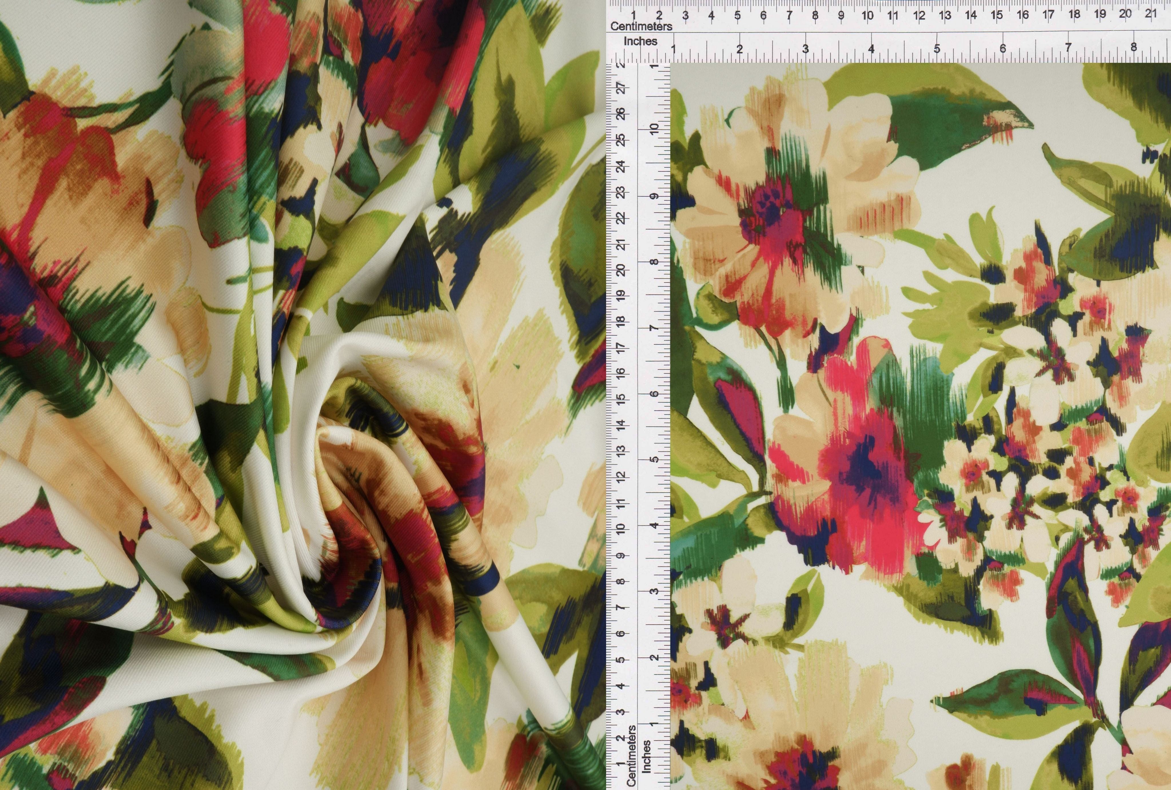 KNT4498-M11302D OLIVE/RUST ABSTRACT BLOUSE BOTTOMS DIGITAL PRINT DRESS FLORAL KNIT PANTS POLYESTER SPANDEX STRETCH TOPS