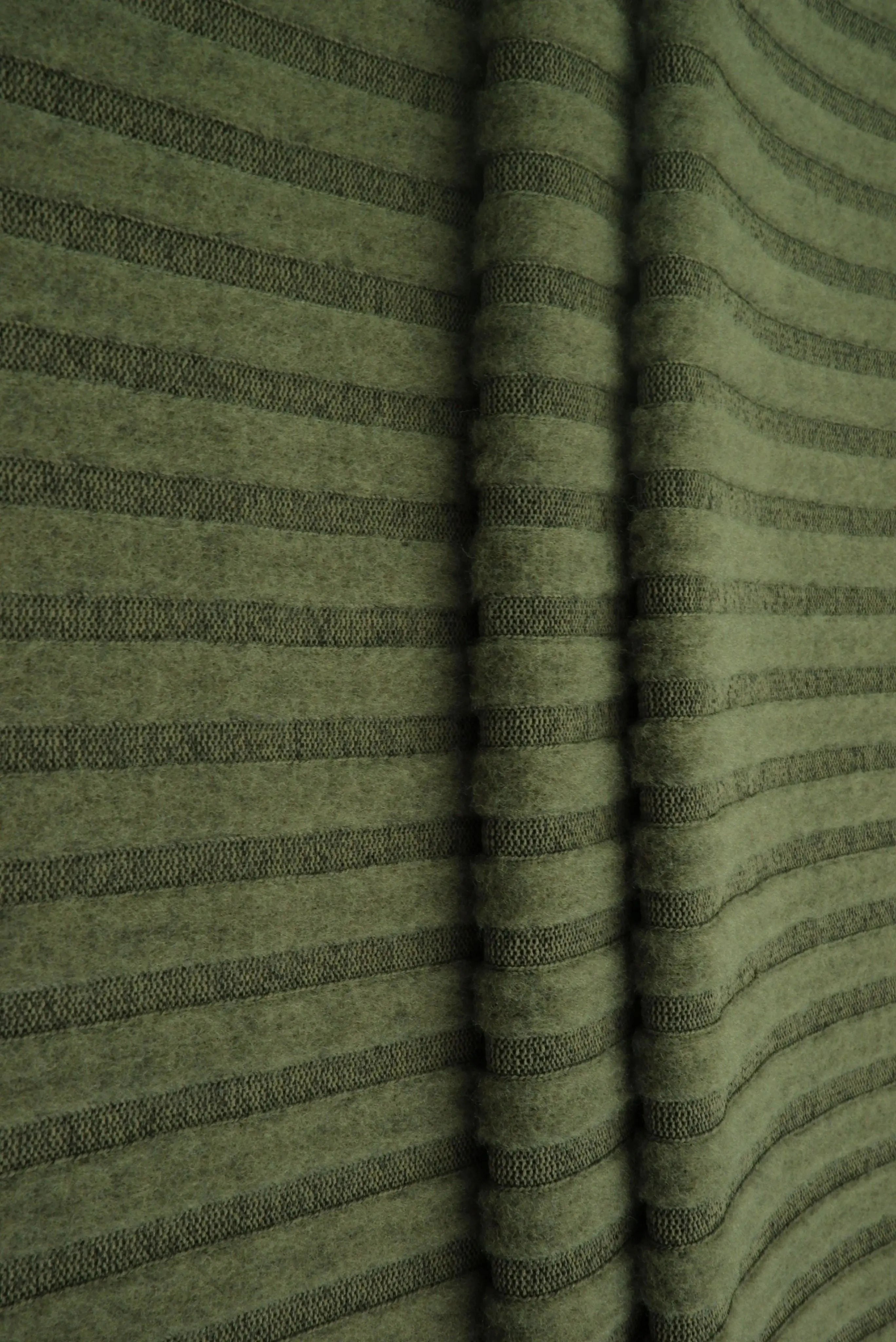 KNT4521 OLIVE VINTAGE BRUSHED CAMI GREEN HACCI KNIT NO-PRINT OUTERWEAR POLYESTER RIBBED 4X4 SOLID SPANDEX STRETCH SWEATER TOPS TUNICS
