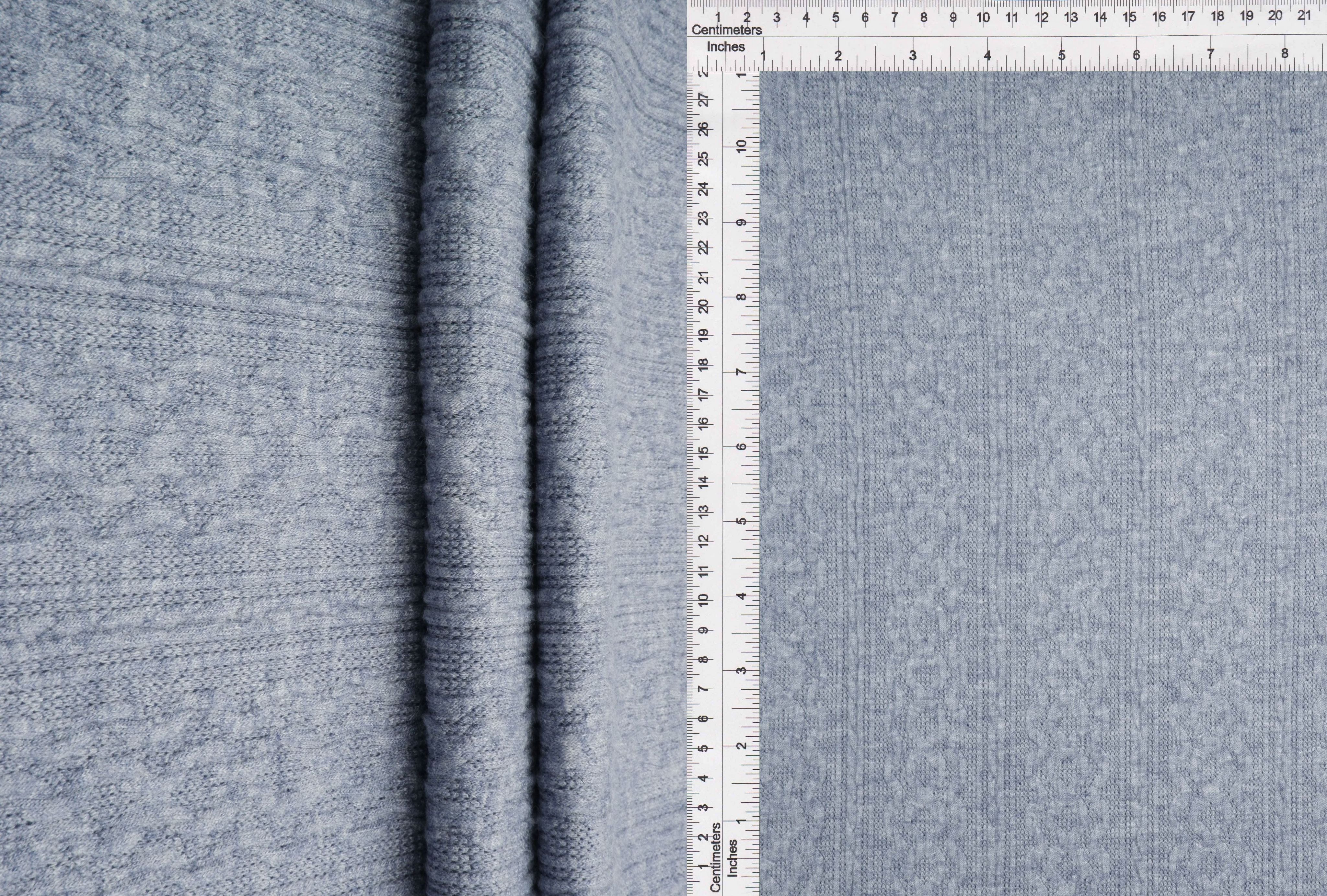 Two-Tone Braid Jacquard Knit - JACQ-4528 - Fabric Selection WS
