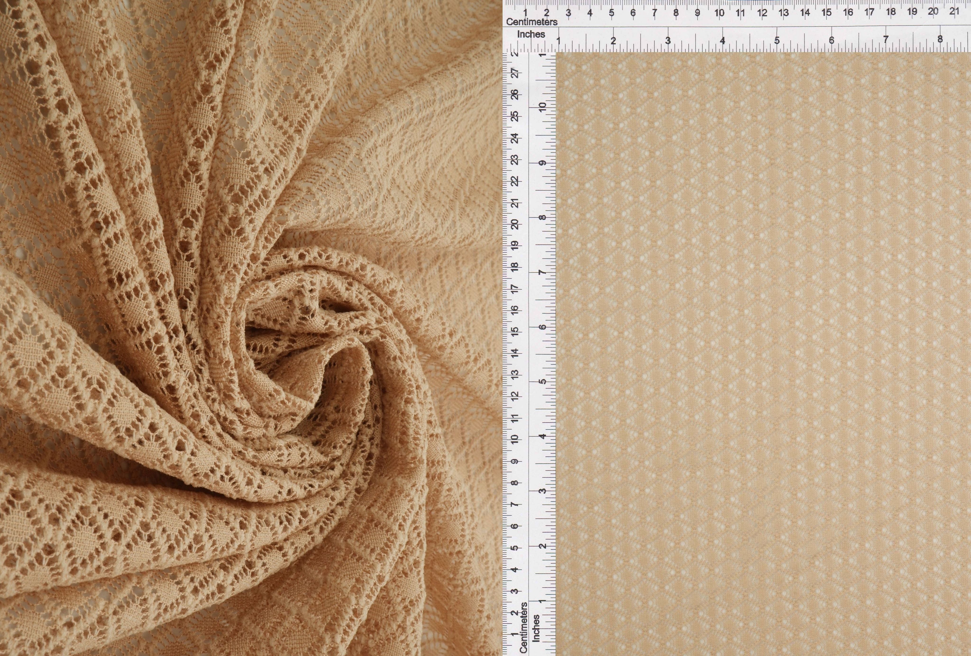 KNT4536 TAN BLOUSE BODYSUIT CAMI DRESS KNIT LACE LOUNGEWEAR NO-PRINT POLYESTER SKIRTS SOLID SPANDEX STRETCH SWEATSHIRT T-SHIRT TOPS TUNICS