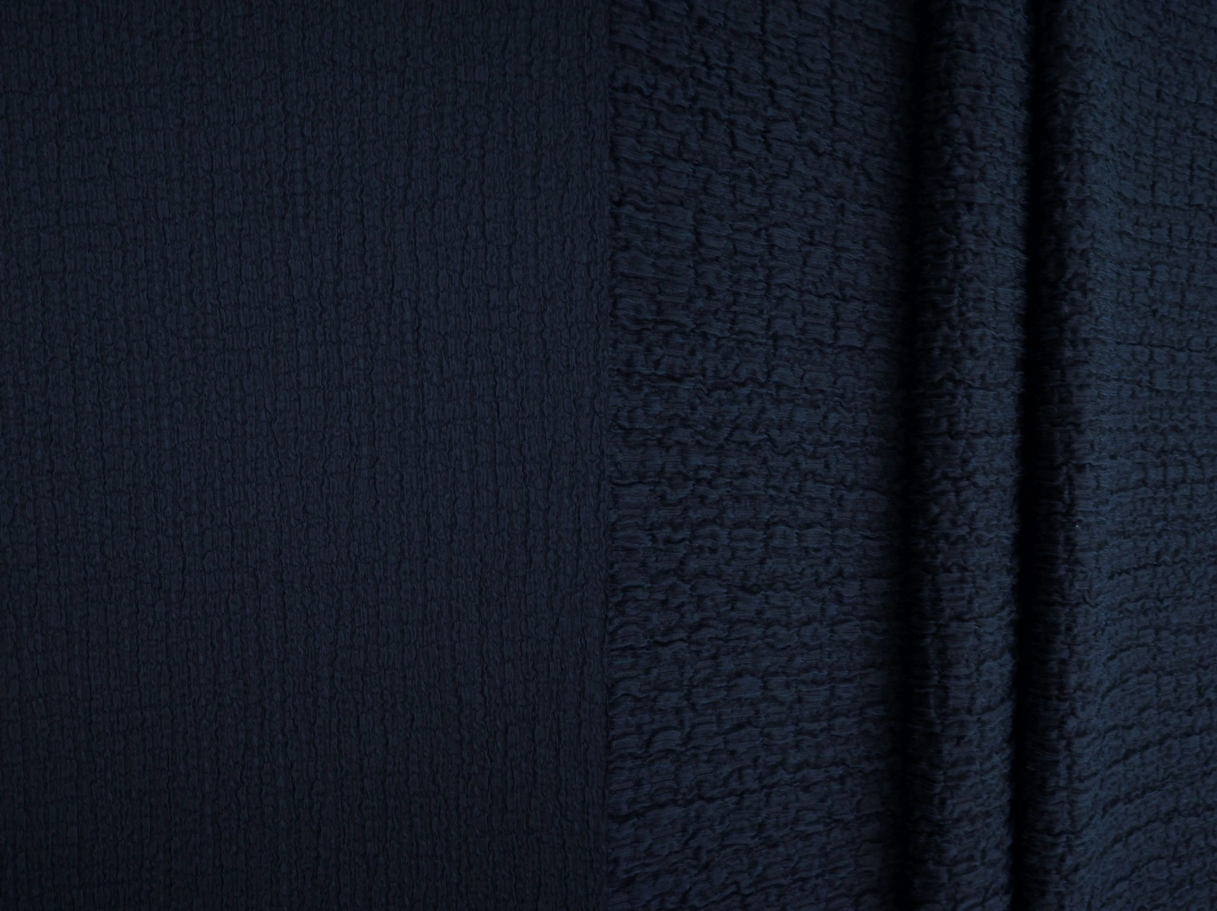 CRP4501 NAVY BODYSUIT BOTTOMS CAMI CREPE DRESS NO-PRINT POLYESTER SKIRTS SOLID SPANDEX TOPS WAFFLE WOVEN