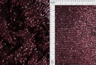 KNC-33543 BURGUNDY BLOUSE DRESS EMBROIDERY KNIT POLYESTER SEQUINS SKIRTS SOLID SPANDEX TEXTURE TUNICS WINE