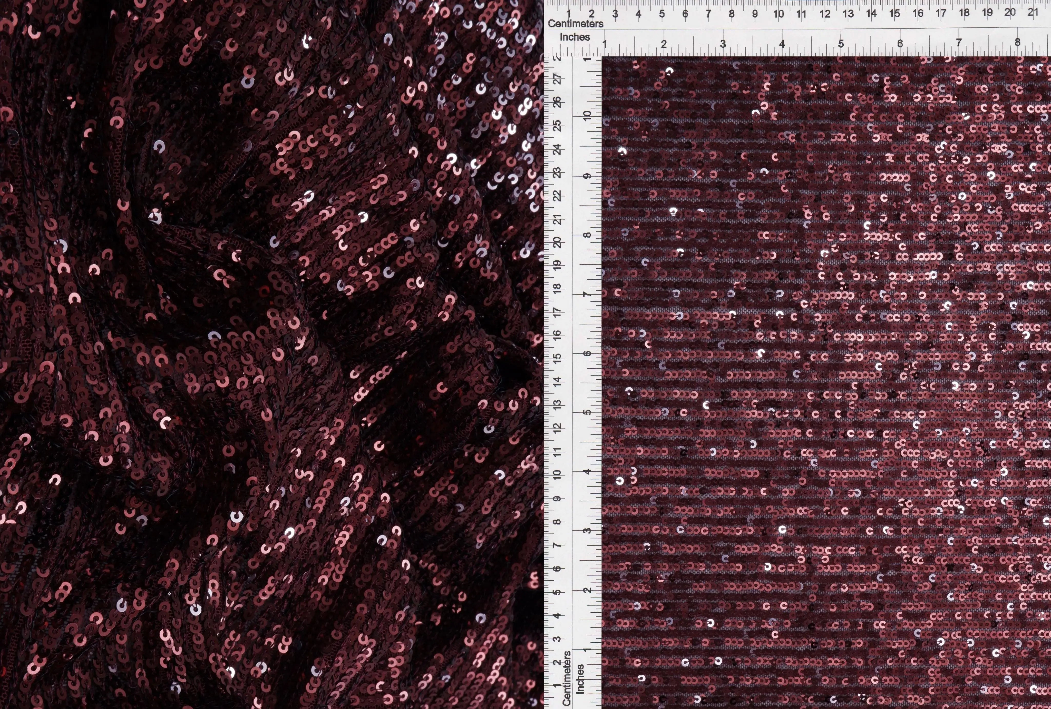 KNC-33543 BURGUNDY BLOUSE DRESS EMBROIDERY KNIT POLYESTER SEQUINS SKIRTS SOLID SPANDEX TEXTURE TUNICS WINE