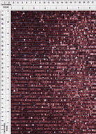 KNC-33543 BURGUNDY BLOUSE DRESS EMBROIDERY KNIT POLYESTER SEQUINS SKIRTS SOLID SPANDEX TEXTURE TUNICS WINE