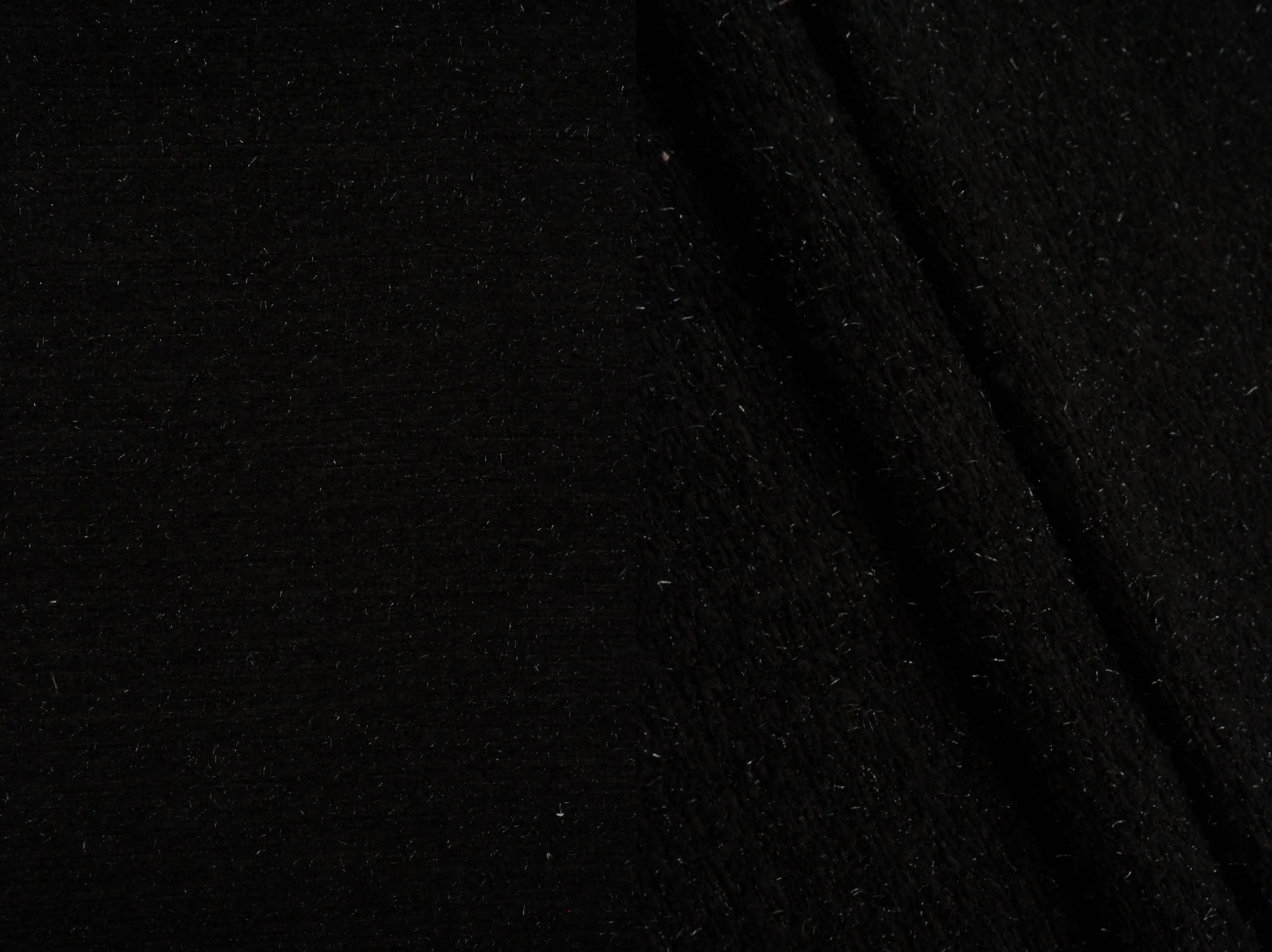 BOUCLE-33570 BLACK BLACK BOUCLE CAMI DRESS KNIT LUREX OUTERWEAR POLYESTER SKIRTS SOLID TEXTURE TOPS WOOL