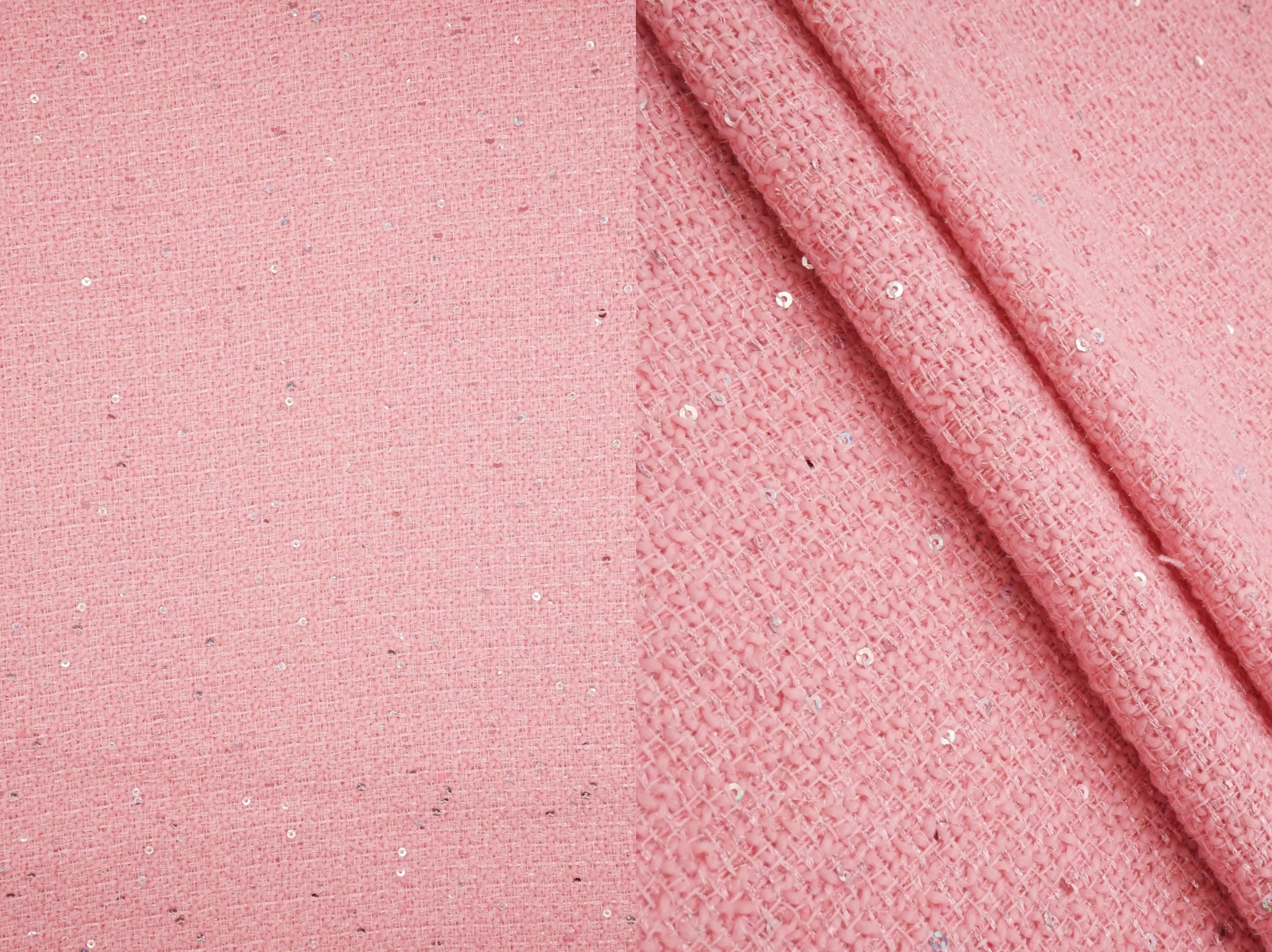 Sequin Lurex Boucle Knit Fabric - BOUCLE-33571 -