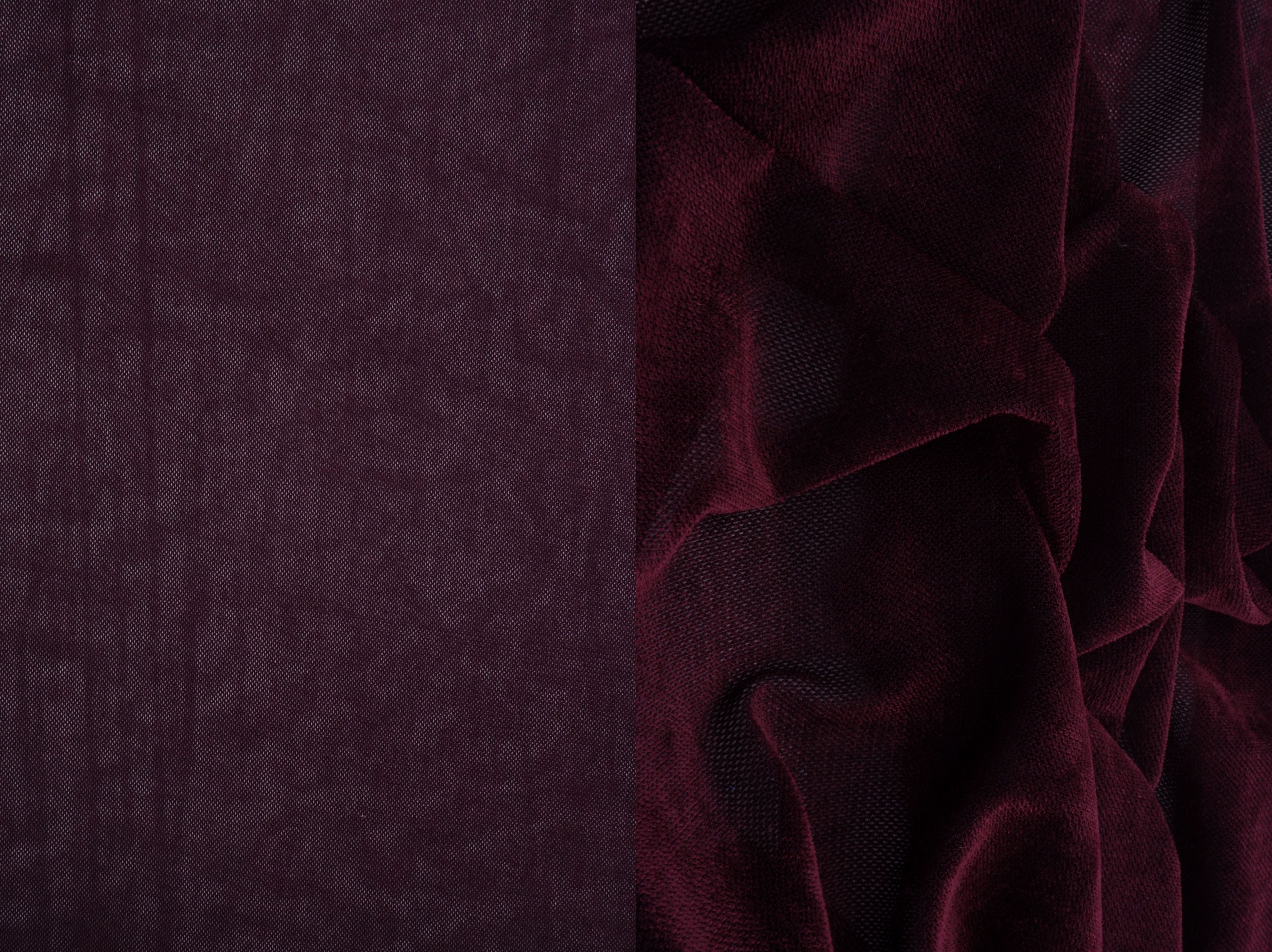 KNT4607 BURGUNDY BLOUSE BOTTOMS CAMI DRESS GLAMORE JERSEY KNIT NO-PRINT PANTS POLYESTER SKIRTS SOLID SPANDEX STRETCH TOPS