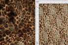 LACE1483-S20351 BROWN ANIMAL BLOUSE BOTTOMS CAMI DIGITAL PRINT DRESS LACE LEOPARD POLYESTER SKIRTS SPANDEX TOPS