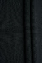 KNT4612 BLACK BOTTOMS KNIT NO-PRINT PANTS SKIRTS SOLID-B STRETCH SWEATER SWEATSHIRT TOPS TUNICS WAFFLE