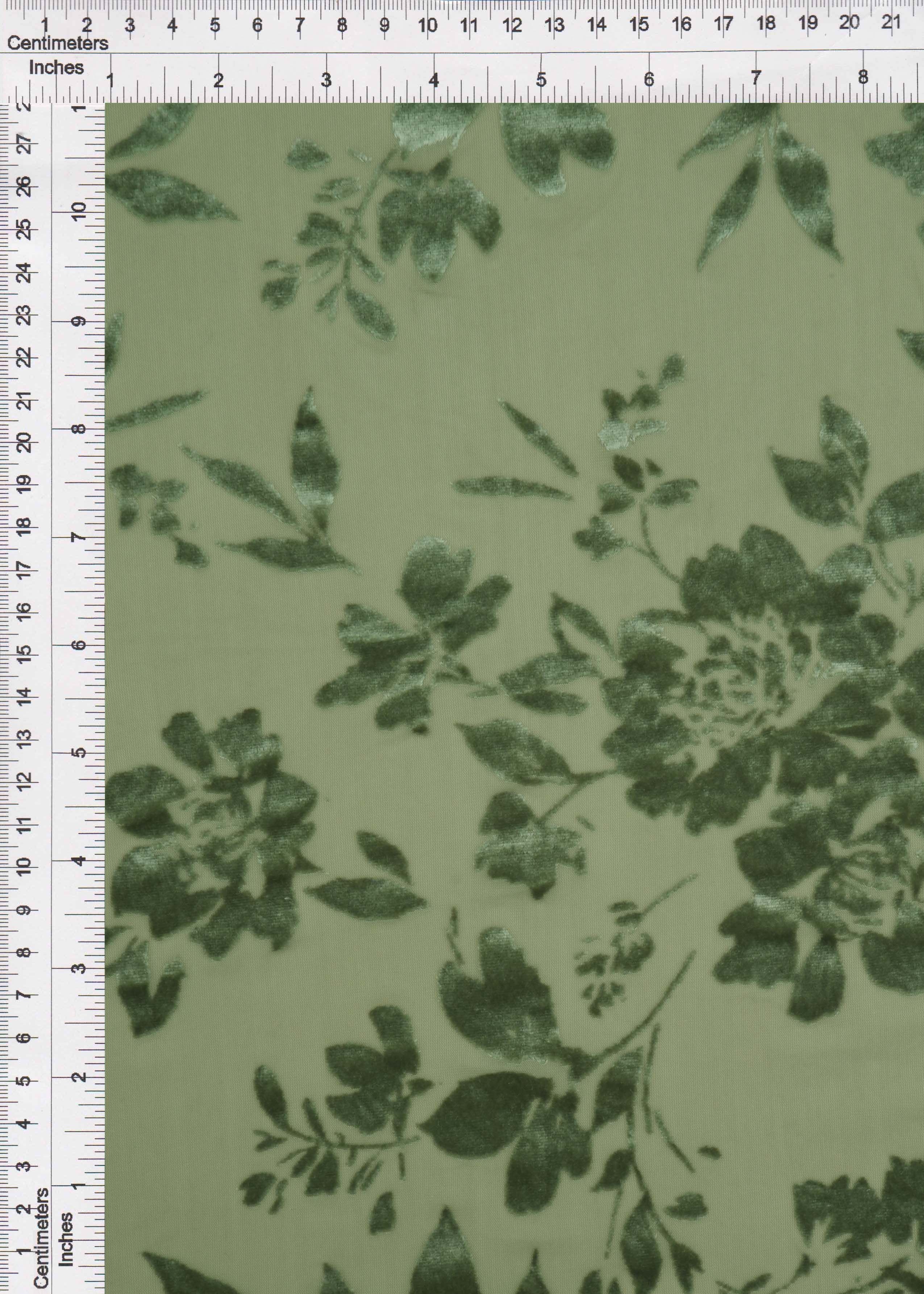 KNT3869-MS11375 OLIVE VINTAGE BLOUSE BODYSUIT BOTTOMS BURNOUT CAMI DRESS FLORAL GREEN KNIT NYLON PANTS POLYESTER PRINT-B SPANDEX STRETCH TOPS TUNICS