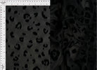 FLOCK-MS11409 BLACK BOTTOMS CAMI DRESS FLOCKING LEOPARD LOUNGEWEAR MESH POLYESTER PRINT SKIRTS SPANDEX STRETCH TOPS