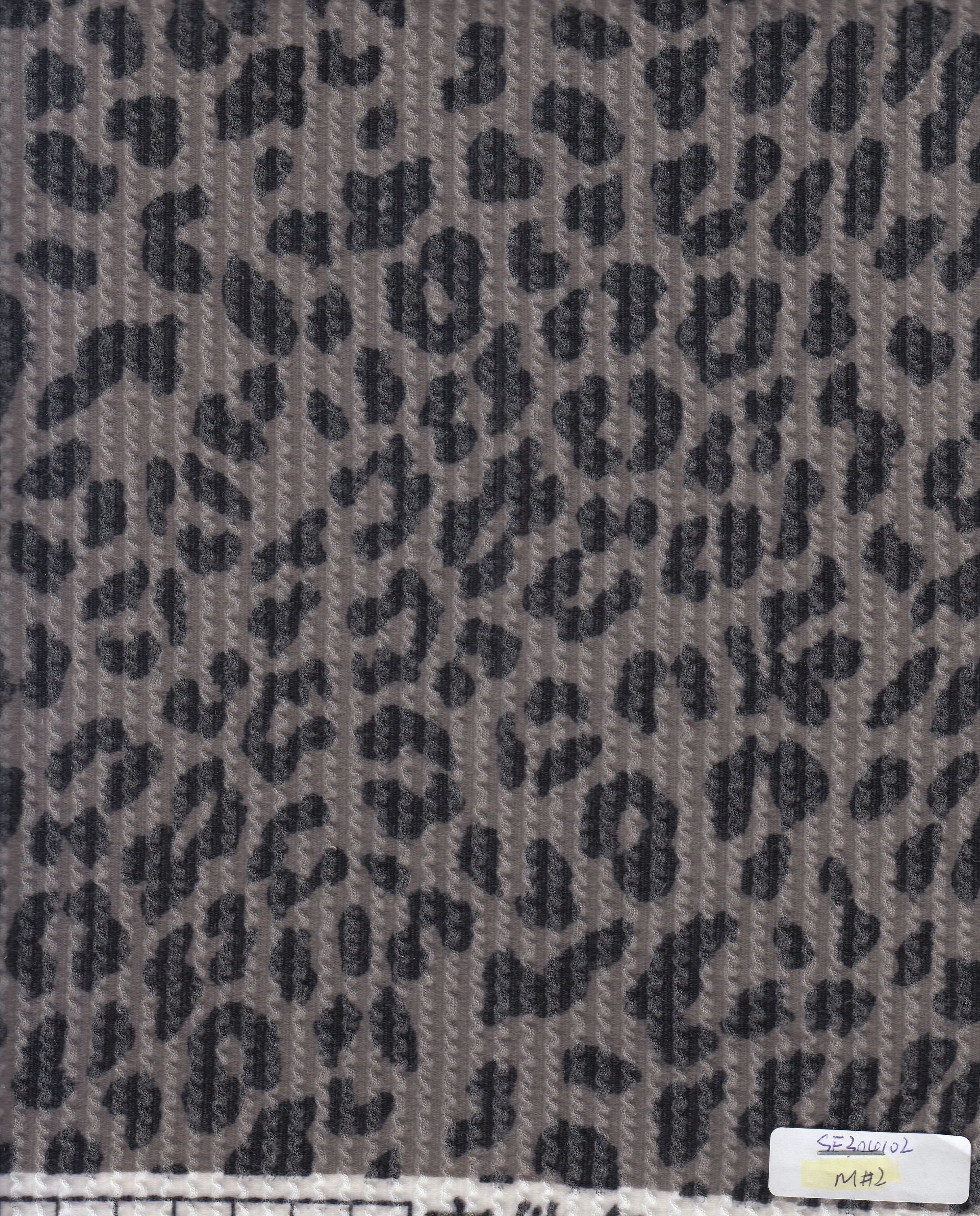 KNT4463-S304102 CHARCOAL ACTIVEWEAR ANIMAL BODYSUIT DOUBLE KNIT DRESS JACQUARD PANTS POLYESTER RAYON RIB SKIRTS SOLID SPANDEX STRETCH URBAN