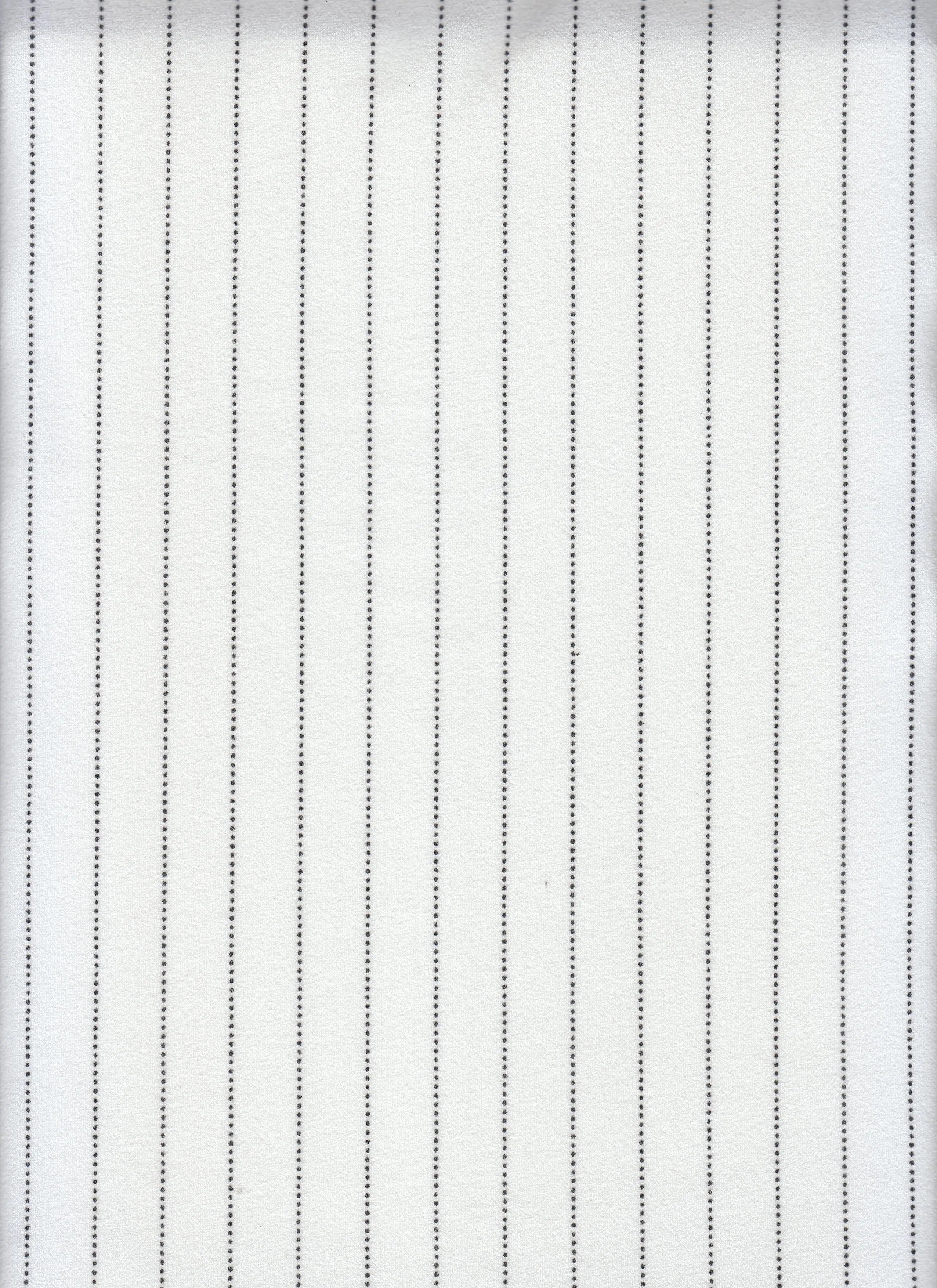 KNT3971-PINSTRP IVORY/BLK BLACK BLOUSE DRESS IVORY KNIT PANTS POLYESTER PRINT SKIRTS SPANDEX STRETCH STRIPE TOPS
