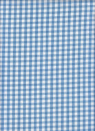 GH4616 BLUE LT. BLOUSE GINGHAM PLAID POLYESTER SOLID-B SPANDEX T-SHIRT TEXTURE WOVEN TOPS TUNICS