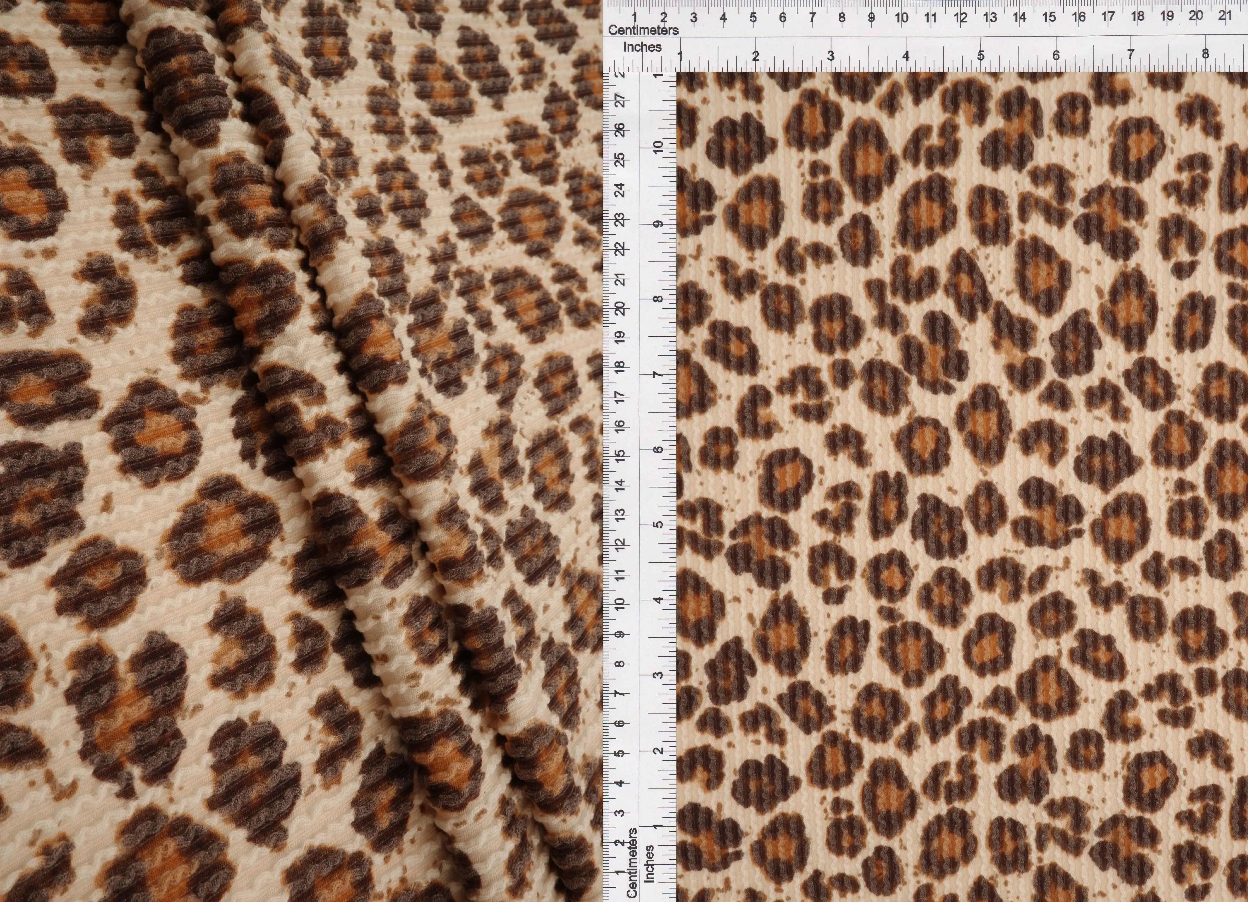 KNT4463-MS11424 TAN B ANIMAL BODYSUIT BOTTOMS CAMI DOUBLE KNIT DRESS JACQUARD LEOPARD PANTS POLYESTER RAYON RIB SKIRTS SOLID SPANDEX STRETCH SWEATER TOPS URBAN