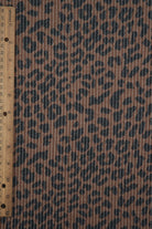 KNT4463-S304102 BROWN ACTIVEWEAR ANIMAL BODYSUIT DOUBLE KNIT DRESS JACQUARD PANTS POLYESTER RAYON RIB SKIRTS SOLID SPANDEX STRETCH URBAN