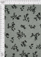 DF2-MS11427 HT.GREY BOTTOMS CAMI DRESS DTY BRUSHED FLOCKING KNIT LEAF POLYESTER SKIRTS SOLID SPANDEX TOPS TUNICS