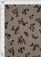 DF2-MS11427 HT.BROWN BOTTOMS CAMI DRESS DTY BRUSHED FLOCKING KNIT LEAF POLYESTER SKIRTS SOLID SPANDEX TOPS TUNICS