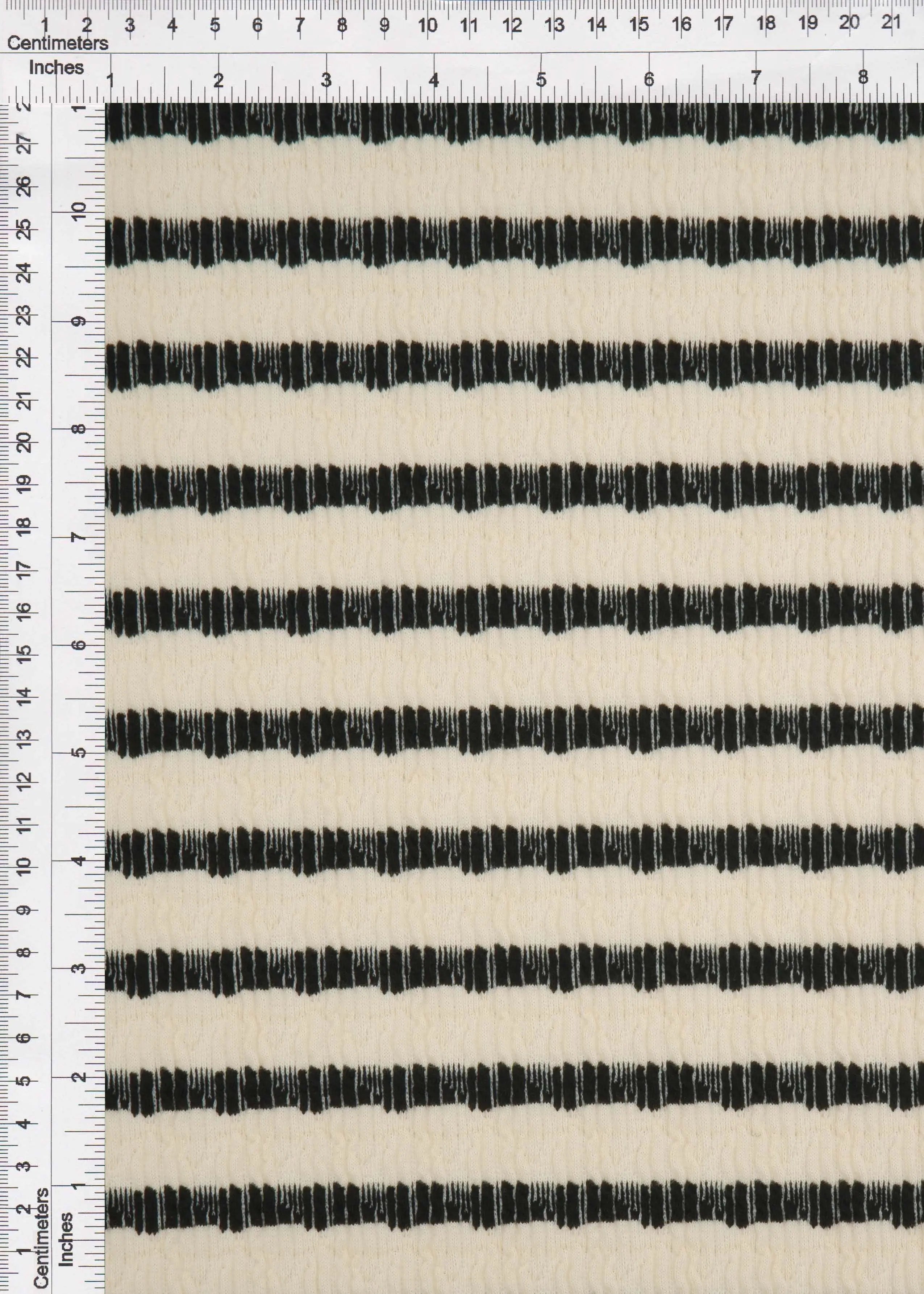 JACQ-4619 OATMEAL/BLK BOTTOMS DRESS JACQUARD KNIT LIVERPOOL OUTERWEAR PANTS POLYESTER SKIRTS SOLID SPANDEX STRETCH STRIPE SWEATER TOPS