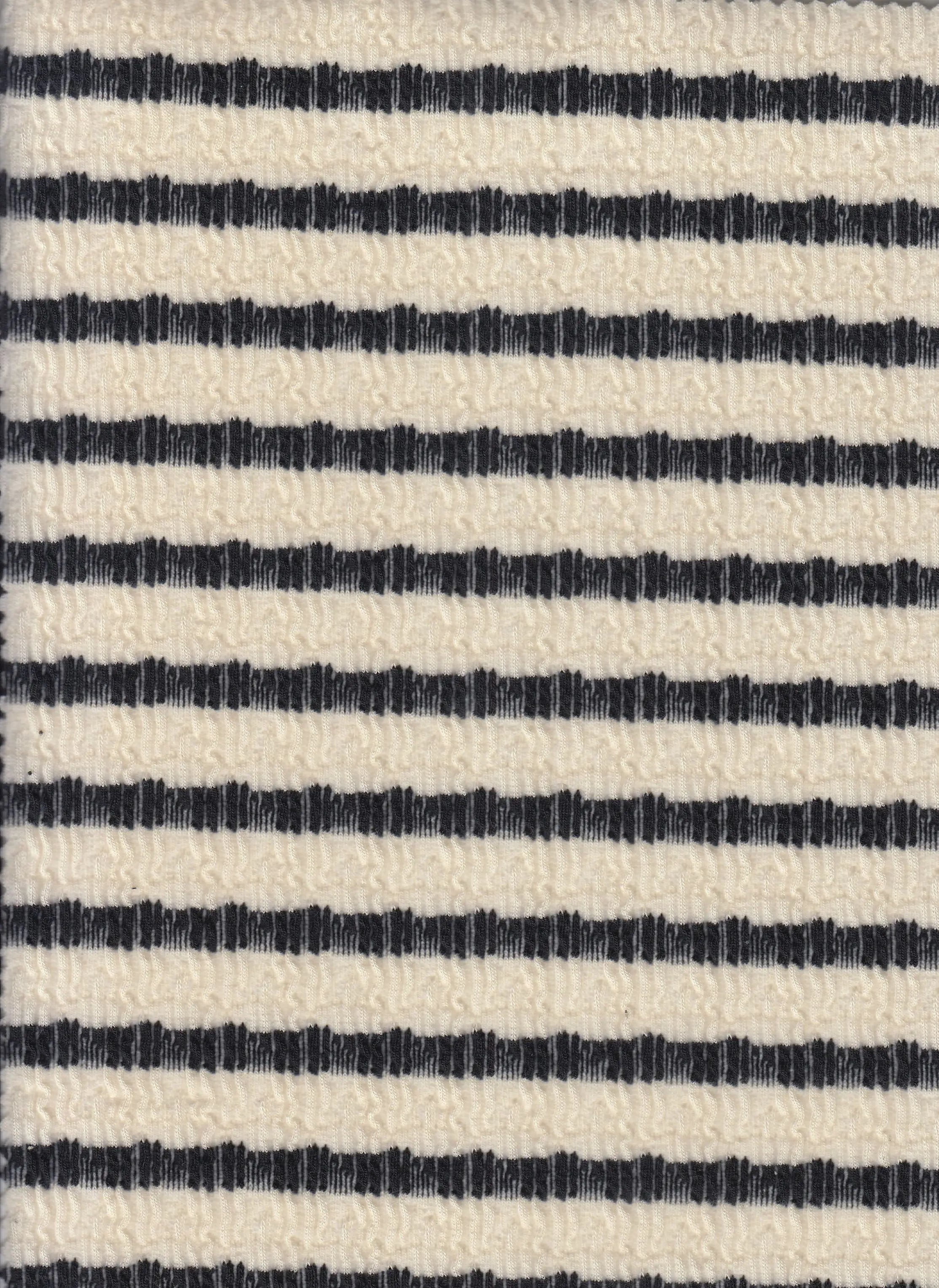 JACQ-4619 OATMEAL/BLK BOTTOMS DRESS JACQUARD KNIT LIVERPOOL OUTERWEAR PANTS POLYESTER SKIRTS SOLID SPANDEX STRETCH STRIPE SWEATER TOPS