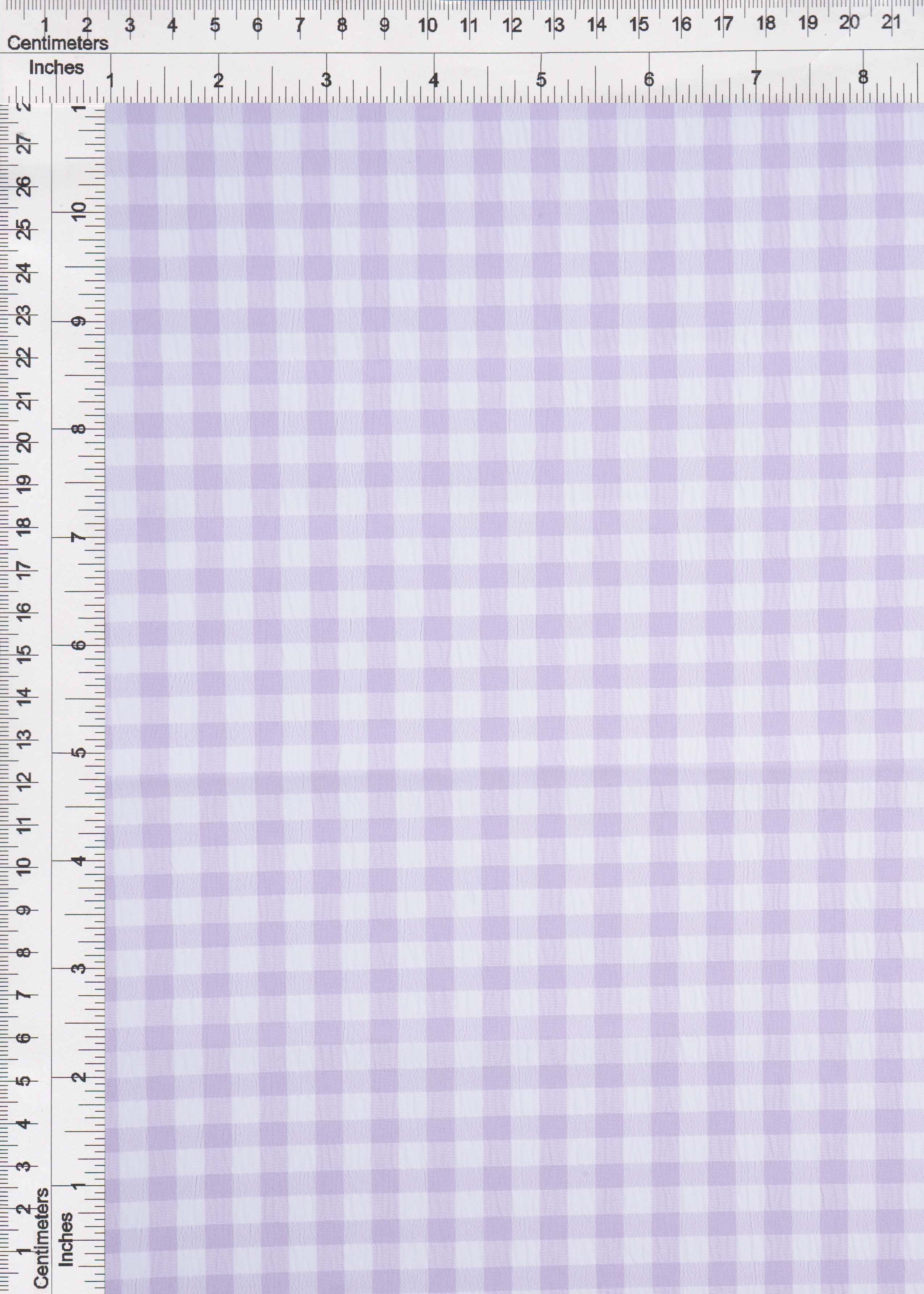 GH4616 LAVENDER BLOUSE GINGHAM PLAID POLYESTER SOLID-B SPANDEX T-SHIRT TEXTURE WOVEN TOPS TUNICS