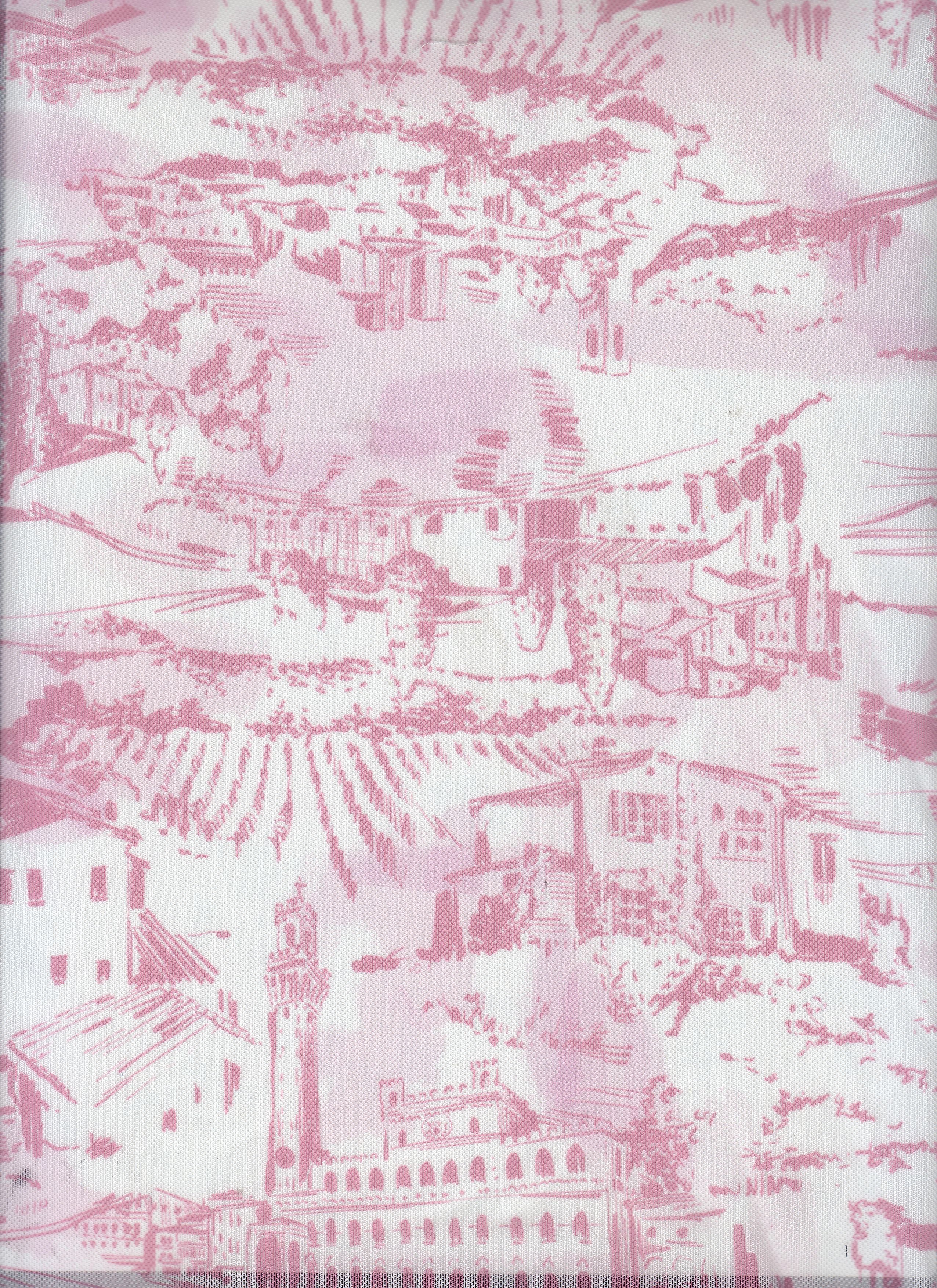 MESH-MS11490 PINK BLOUSE DIGITAL PRINT DRESS FLOCKING LOUNGEWEAR MESH POLYESTER SKIRTS SPANDEX STRETCH TOILE TOPS