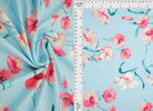 KNT4498-M11507D BLUE LT. ACTIVEWEAR BIKER SHORTS BLOUSE BODYSUIT BOTTOMS CAMI DIGITAL PRINT DRESS DTY FLORAL KNIT PANTS POLYESTER SKIRTS SPANDEX STRETCH TOPS