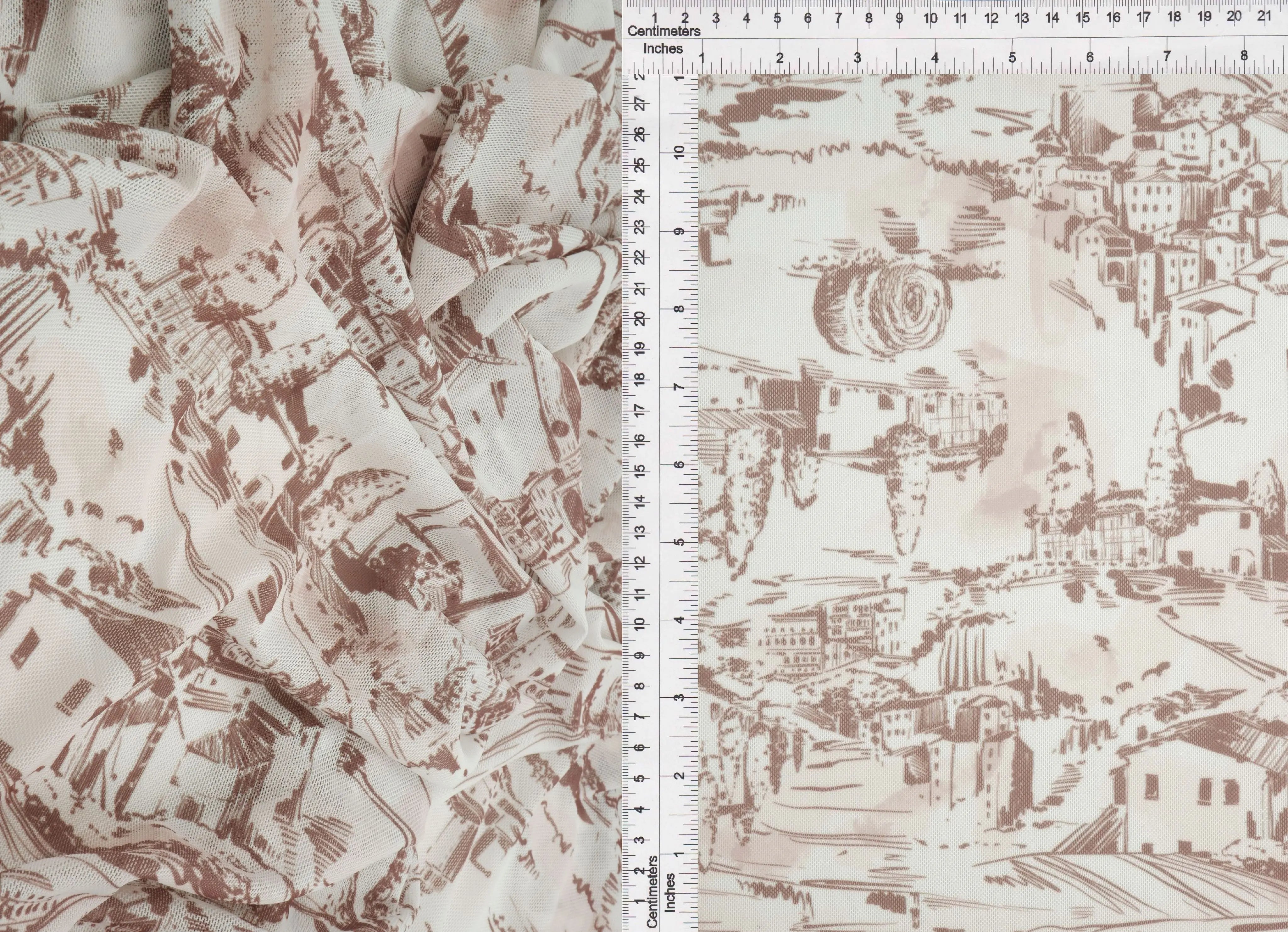MESH-MS11490 COCO BLOUSE DIGITAL PRINT DRESS FLOCKING LOUNGEWEAR MESH POLYESTER SKIRTS SPANDEX STRETCH TOILE TOPS