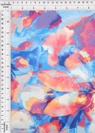 KNT4498-M11516D BLUE LT. BIG FLOWER DIGITAL PRINT DRESS DTY KNIT PANTS POLYESTER SKIRTS SPANDEX TOPS