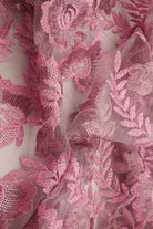 MESH SQ EMBR 3 PINK MESH