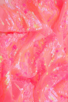 MESH SQ EMBR 4 PINK MESH