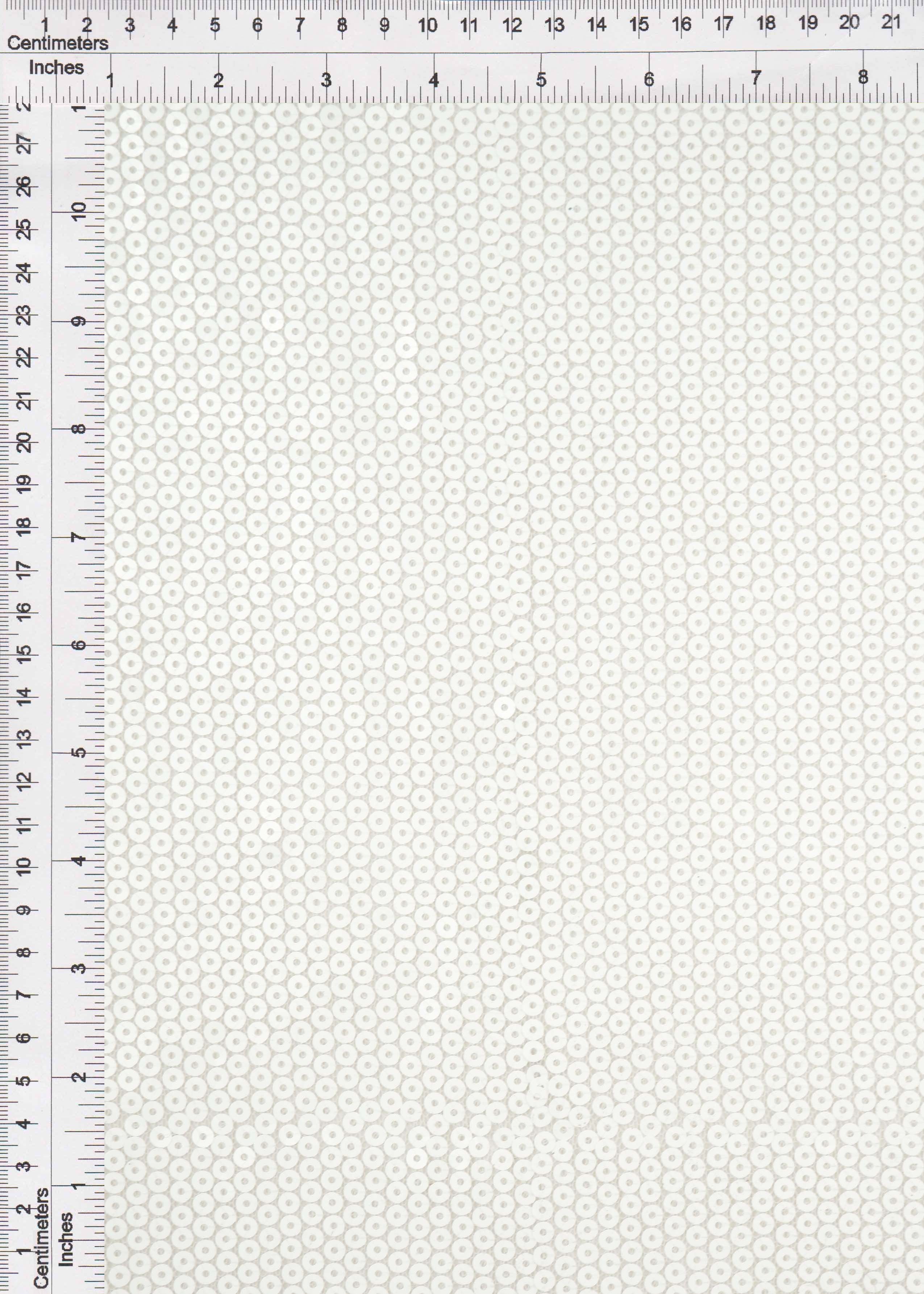 MESH SQ EMBR 8 WHITE MESH