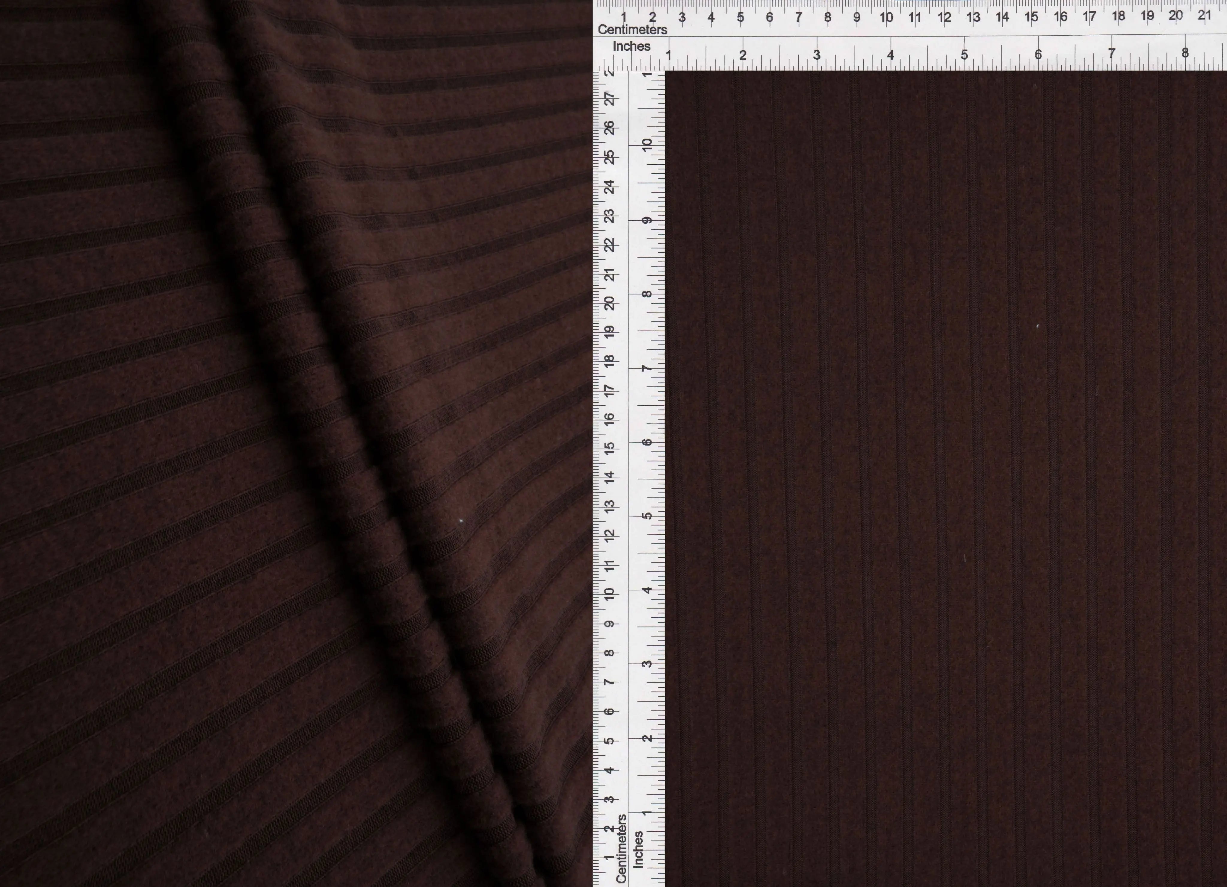 KNT4521 BROWN BRUSHED CAMI HACCI KNIT NO-PRINT OUTERWEAR POLYESTER RIBBED 4X4 SOLID SPANDEX STRETCH SWEATER TOPS TUNICS