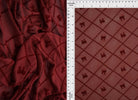 FLOCK-MS11377 CHERRY RED BLOUSE BODYSUIT BOTTOMS CONVERSATIONAL DRESS FLOCKING KNIT MESH PANTS POLYESTER PRINT SKIRTS SPANDEX STRETCH TOPS