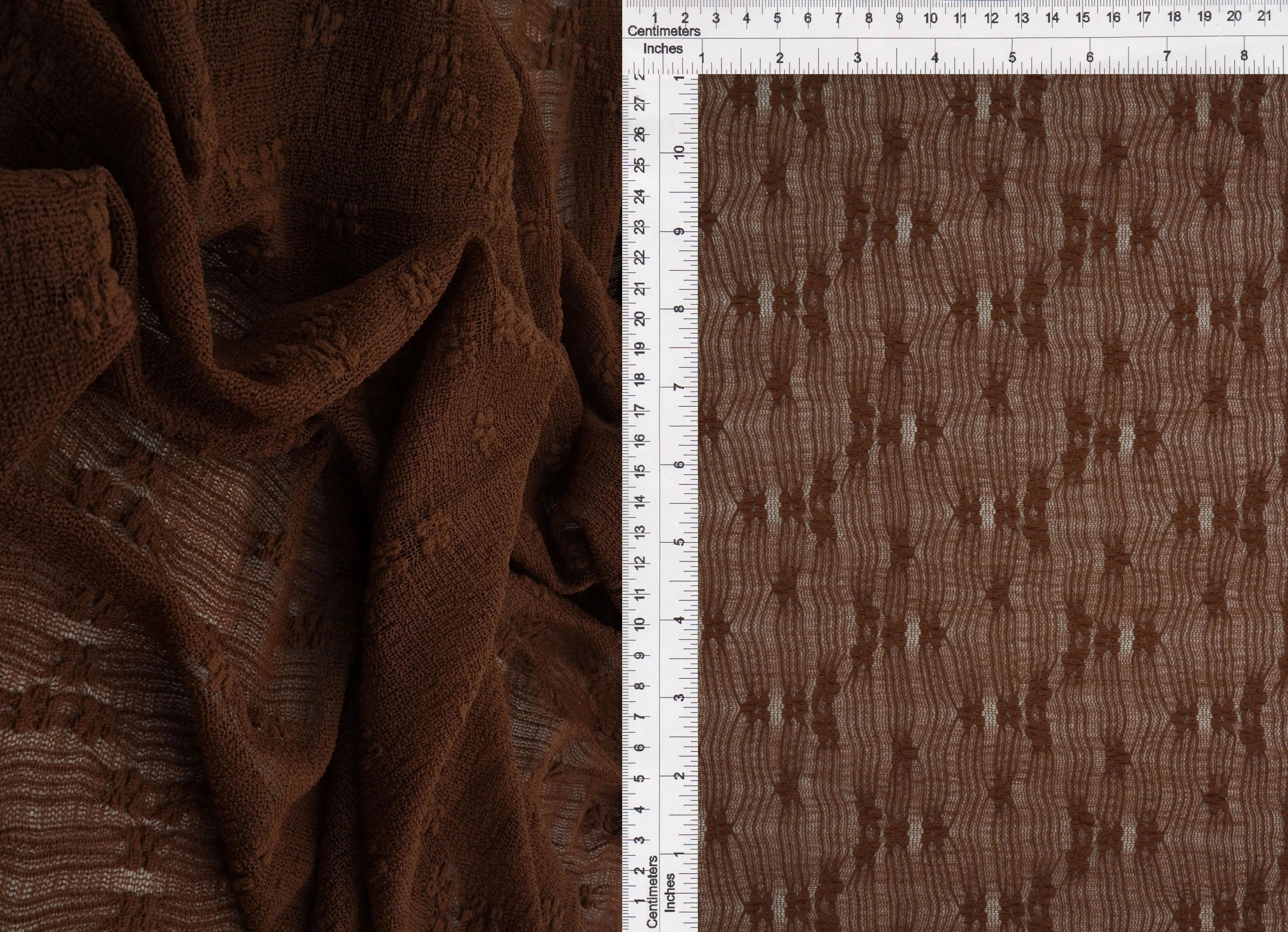 LACE4630 BROWN BLOUSE DITSY DRESS KNIT LACE NYLON SKIRTS SOLID SPANDEX TOPS TUNICS