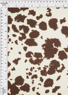 KNT4520-MS11098 OATMEAL/BROWN ACTIVEWEAR ANIMAL BIKER SHORTS BLOUSE BODYSUIT BOTTOMS CAMI COW DRESS KNIT PANTS POLYESTER PRINT SKIRTS SPANDEX STRETCH TOPS
