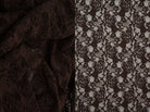 LACE4478 BROWN DK BLOUSE BODYSUIT BOTTOMS CAMI DRESS FLORAL LACE LOUNGEWEAR POLYESTER SOLID SPANDEX T-SHIRT TOPS TUNICS