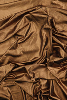 KNT4485 BROWN BODYSUIT BOTTOMS DRESS FDY FOIL KNIT NO-PRINT POLYESTER SOLID SPANDEX STRETCH