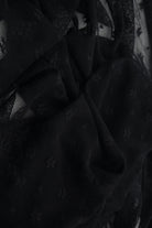 LACE-4658 BLACK BLOUSE BODYSUIT DRESS LACE NYLON SKIRTS SPANDEX TOPS TUNICS