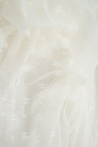 LACE-4658 IVORY BLOUSE BODYSUIT DRESS LACE NYLON SKIRTS SPANDEX TOPS TUNICS