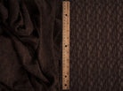 LACE4511 BROWN DK. BLOUSE BOTTOMS DITSY DRESS FLOWER LACE NYLON PANTS SKIRTS SOLID-B SPANDEX TOPS