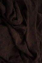 LACE4511 BROWN DK. BLOUSE BOTTOMS DITSY DRESS FLOWER LACE NYLON PANTS SKIRTS SOLID-B SPANDEX TOPS