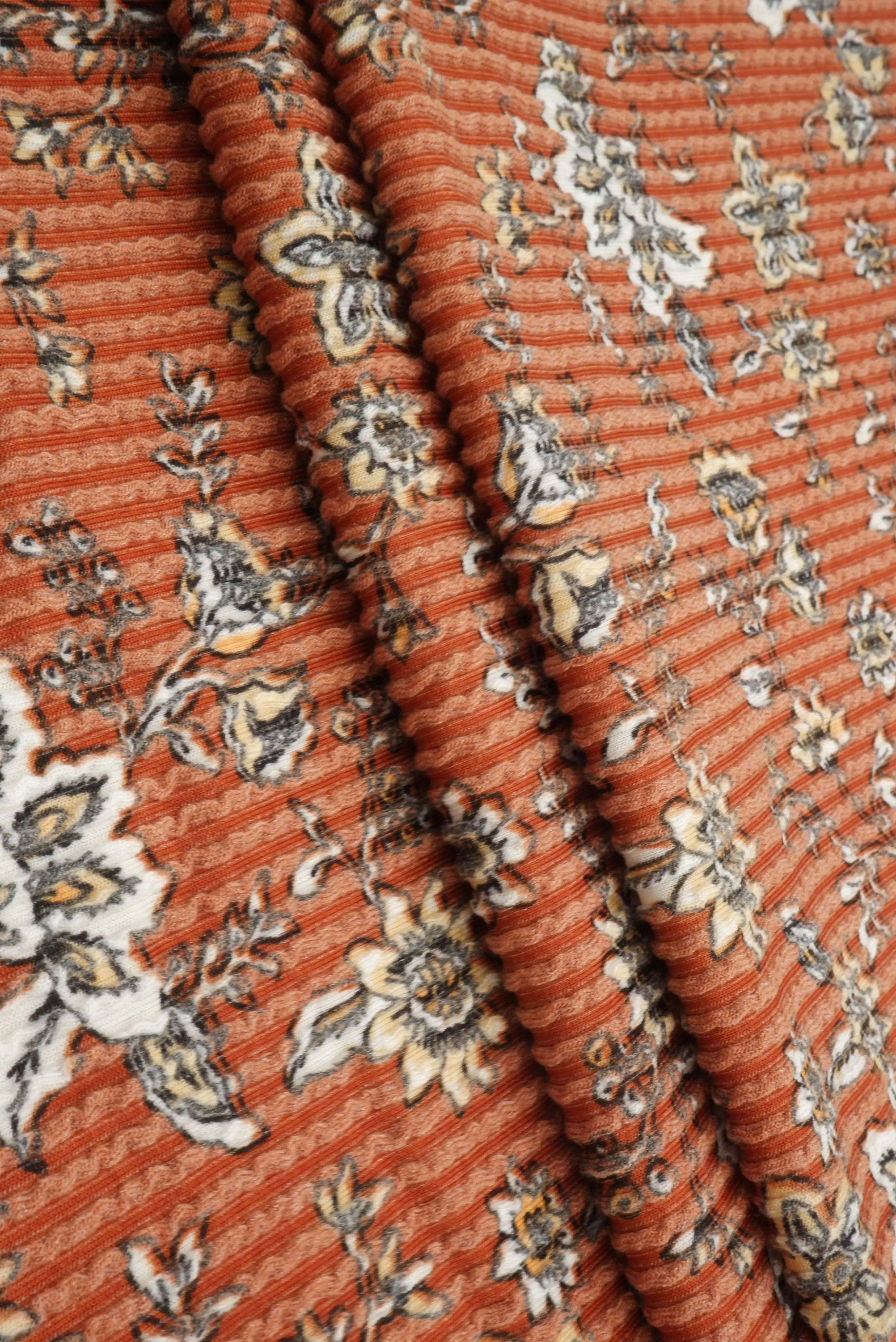 KNT4463-MS11155 RUST KNIT