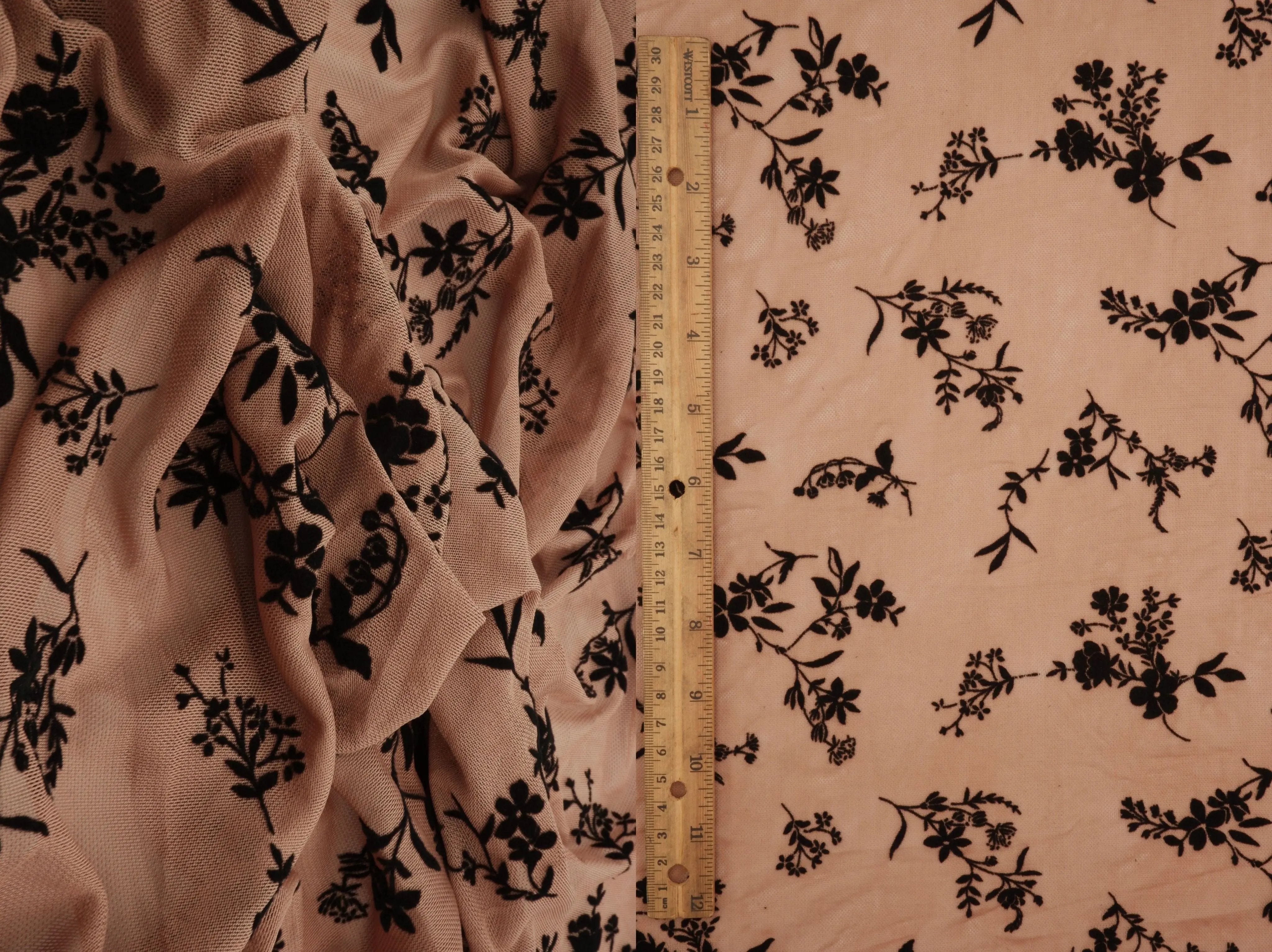 FLOCK-MS11563 MOCHA/BLACK MESH