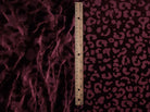 KNT3869-Q10720 BURGUNDY ANIMAL BLOUSE BOTTOMS BURNOUT CAMI DRESS KNIT LOUNGEWEAR NYLON POLYESTER PRINT-B SPANDEX STRETCH TOPS VELVET
