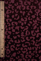 KNT3869-Q10720 BURGUNDY ANIMAL BLOUSE BOTTOMS BURNOUT CAMI DRESS KNIT LOUNGEWEAR NYLON POLYESTER PRINT-B SPANDEX STRETCH TOPS VELVET