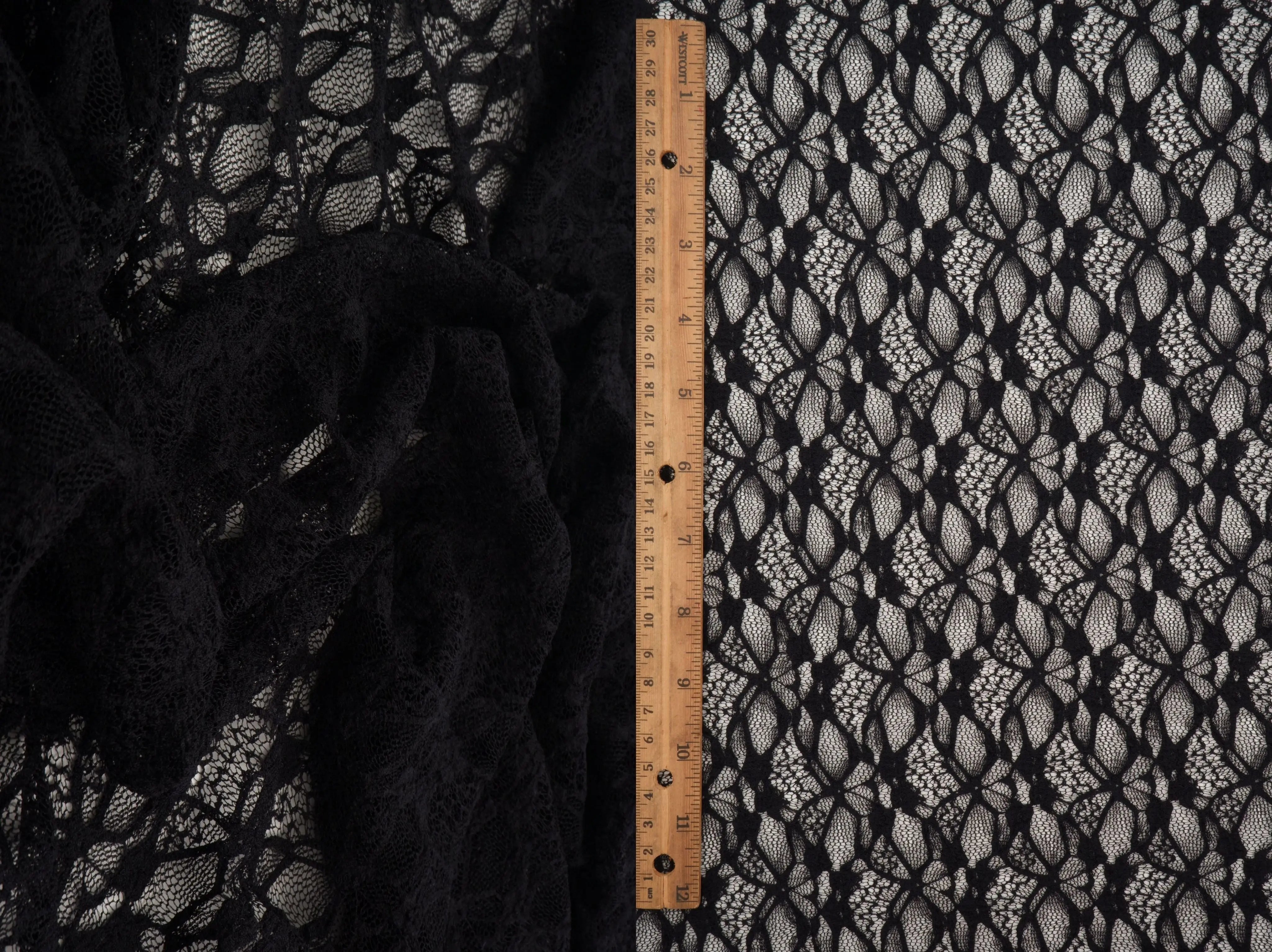 LACE4661 BLACK KNIT